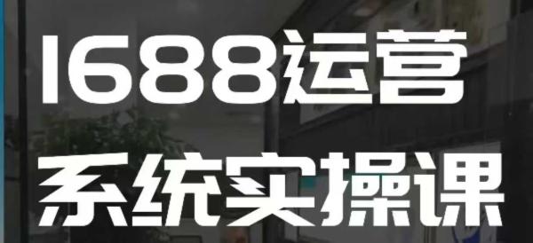 1688高阶运营系统实操课，快速掌握1688店铺运营的核心玩法-0716网赚平台