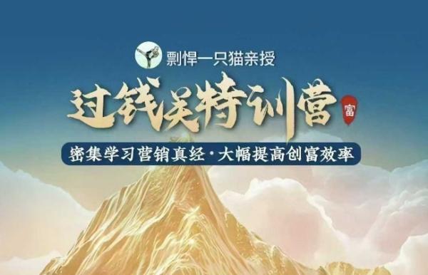 剽悍一只猫-过钱关特训营，学习营销真经 大幅度提高创富效率-0716网赚平台